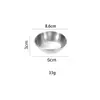 Amazon Tigelas de Tempero de Aço Inoxidável Redondas Domésticas Tigelas de Tempero de Cozinha Mini Tigelas Pequenas Recipientes para Molho de Soja Pratos para Molhar
