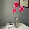 Flor de simulação rosa redonda rosa pérola layout de cena de casamento decoração de casa flor falsa transfronteiriça atacado rosa fosca