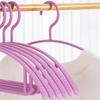 Percha de ropa para el hogar, color macarrón, soporte para ropa, percha de plástico semicircular sin costuras, percha antideslizante