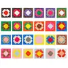 Nuevo Parche de Tela de Toalla Cuadrada con Flor para Ropa y Pantalones, Decoración de Bordado de Toalla para Suéter, Decoración de Reparación Patchwork
