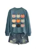 Nove estampas diferentes de abóbora 6 comércio exterior transfronteiriço Amazon atacado feminino solta casual plus size moda moletom