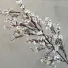 Flores Artificiais Gipsofila Decoração de Arco de Teto para Salão de Casamento Flores Falsas Decoração de Arranjo Floral de Fundo para Casa Hotel Enfeites Seda