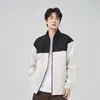 Nueva chaqueta impermeable transfronteriza con cuello alto, cortavientos casual ligero, chaqueta exterior para hombre