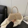 2025 Nova Bolsa Quadrada Pequena Tendência de Moda Feminina Carta Simples Versátil Bolsa de Mão Bolsa Transversal de Ombro Único