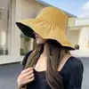 Nuevo Sombrero de Pescador Anti-UV de Verano para Mujer, Sombrero de Sol para Cubrir la Cara con Protección Solar para Exteriores, Sombrero de Playa de Moda con Letras para Viajes