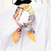 Nuevo Estilo Coreano Bufanda Estrecha de Seda Larga para Mujer, Cinta Decorativa Larga para Bolso, Cinturón de Cinta Decorativa, Cinta para la Cabeza, Bufanda Pequeña de Sarga para Primavera y Otoño