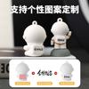 Desenhos animados Spaceman Keychain Ornaments bonito Creative Gift personalizado boneca carro chave pingente Logo Abertura do molde