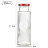 Em estoque atacado Ninho de Pássaro prata orelha garrafa tampa de folha de flandres selado sub-garrafa padrão vertical transparente flor de vidro cola garrafa vazia