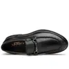 Nuevos Zapatos de Hombre de Cuero Genuino con Relieve Estilo Británico con Correa Moda Tendencia Casual Zapatos de Cuero para Hombre Transfronterizos 46 47