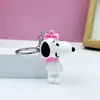 Llavero colgante de Snoopy transfronterizo de PVC, caricatura, adornos para bolsa de Charlie, regalos promocionales, artículos periféricos de anime