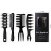 Atacado Transfronteiriço Conjunto de Pentes Masculinos Estilo Retrô Pente Grande para Topete Pente de Dentes Largos Pente de Osso para Penteado Pente de Nove Fileiras