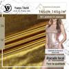 Ice Silk Hot Stamping Sexy Fashion Sense Feminino Bright Flash Sling Vestido Tecido de Moda Brilhante Hot Stamping Pano