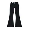 Jeans Americano Hot Girl Design de Nicho Cintura Média-Baixa Micro Flare para Mulheres 2025 Novo Slim Slim Calças Longas
