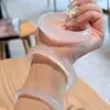 Qualidade de Repurchase de Cliente Antigo de Primeira Classe Pulseira de Jade Branco Gelo Luar Pulseira de Ágata Lichia Gelatinosa Branco Transparente Gelo