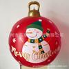 Nova Bola de Natal Inflável de PVC Transfronteiriça Bola de Ornamento de Natal Bola de Boneco de Neve de Natal Decoração de Pátio ao Ar Livre Bola Dentro de Bola