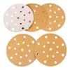 Papel de Lija de Terciopelo Amarillo de 6 Pulgadas con 17 Agujeros Tailandia Toa 150 mm Lija Automotriz Almohadilla de Pulido de Lija Dorada