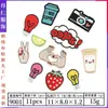 Nuevo set de parches transfronterizo más vendido, combinación de parches de tela bordada, parche de dibujos animados, tela de animal con cara sonriente