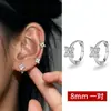 Pendientes de Plata Pura S999 con Forma de Trébol de Cuatro Hojas de la Suerte para Mujer, Incrustados con Diamantes, Lujo Ligero, Pendientes de Gama Alta, Exquisitos Accesorios de Oreja Versátiles al por Mayor