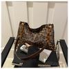 Bolsa feminina de alta qualidade com estampa de leopardo, grande capacidade, estilo preguiçoso, bolsa tote versátil, estilo coreano, bolsa de viagem de nicho