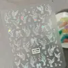 Pegatinas para Uñas Estilo Océano Aurora Transfronterizas, Estrella de Mar Iridiscente 3D, Concha, Caracola Pegatinas para Uñas en Relieve Modelo Sa