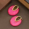 Moda Transfronteriza Exquisitos y Elegantes Brazaletes para Oreja y Pendientes de Resina Estilo Resort, Lujo Ligero, Sensación de Alta Gama, Pendientes Simples y Elegantes al por Mayor