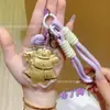 Colgante Little Pony Oro Puro Oro 999 Perro Pudín Dibujos Animados Lindos Bolsa de Pieza de Oro Cadena para Teléfono Llavero Colgante