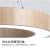 Luz com Design Led de Grão de Madeira, Hexagonal Criativo, Circular, em Forma de Y para Escritório, Supermercado, Academia, Estilo Industrial, Luminária Pendente de Forma Irregular