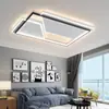 Lâmpada de sala de estar moderna simples para uso doméstico sala de estar quarto sala de jantar nórdica criativa distinta atmosférica retangular lâmpadas