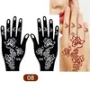 Plantillas de Henna para Manos de Venta Caliente Transfronterizas, Huellas de Mano para Bodas, Decoraciones de Manos para Escenario, Tatuajes Temporales de Mano