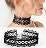 Estilo oscuro Lolita Gótico collar para mujer cadena de clavícula de rosa vintage gargantilla collar