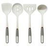 Espátula de silicona, cuchara, mango de anillo chapado en oro, olla antiadherente, utensilios de cocina de silicona de grado alimenticio, utensilios de cocina de silicona en stock