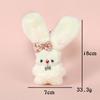 [Presente Yun Guan] Coelho Fofo de Orelhas Compridas Boneca Squeaky Coração de Menina Coelho Blush Bolsa Pingente de Pelúcia