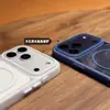 Funda para Teléfono Móvil Iphone17 Acrílico Transparente Carga Magnética Apple 16 Marco con Sensación de Piel Cubierta Protectora Anticaídas