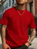 Comercio Exterior de Amazon Europeo y Americano Transfronterizo Verano Color Sólido Cuello Redondo Algodón Casual Deportivo Running Top Sencillo Manga Corta