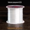 Fio de cristal DIY acessórios de corda de contas material anel de enrolamento fio de pesca trançado para linha de pesca transparente não elástica