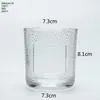 Em estoque criativo transparente aromaterapia vidro vela Copo DIY relevo Castiçal pote doméstico fragrância ondulado Castiçal copo vazio