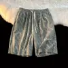 Comercio exterior pantalones cortos rosas finos para hombre verano ropa exterior marca americana de moda pantalones casuales deportivos holgados de cinco puntos para hombre