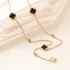 Nuevo Collar de Acero Inoxidable de Lujo con Madreperla y Circonita con Goteo de Aceite para Mujer, Acero de Titanio Versátil y de Nicho Dorado de 18K que No se Desvanece