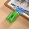 Sacos para Fezes de Cachorro em Formato de Cápsula, 2 Rolos, Embalagem em Cartão para Pendurar, Sacos de Fezes de Cachorro Portáteis Biodegradáveis, Atacado