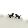 Moda Coreana Novos Brincos de Aço Inoxidável para Mulheres Moda Mini Animais Fofos Brincos de Gato Brilhantes Yiwu