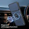 Capa para Celular Masculino Personalizada VIVO V60 lite V70 FE com Lente Deslizante Mecânica, Função Carro, Suporte Portátil