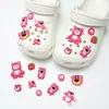 Acessórios de decoração de sapatos DIY para Crocs, fivelas decorativas fofas de pelúcia 3D de desenhos animados, leão e gato do zoológico para a superfície do sapato