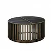 Conjunto de Sofá para Patio Exterior Oficina de Ventas Sala de Modelos Terraza Exterior Silla de Salón de Aleación de Aluminio Muebles para Piscina de Hotel