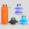 Copo de Água Dobrável de Silicone de Grau Alimentício em Formato de Diamante Grande Capacidade Esportes ao Ar Livre Portátil Chaleira Transfronteiriça Copo de Água Criativo Anti-Queda