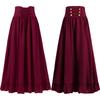 2023wish comércio exterior europeu e americano medieval retro gótico renda cintura renda grande saia swing versátil plus size saia feminina