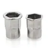 [m3m4m5m6m8m10m12] Tuerca Remachable Perforada de Acero Inoxidable 304 Semi-hexagonal Cabeza Avellanada Pequeña Cabeza Plana
