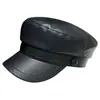 2026 Nuevo Sombrero Octagonal para Mujer de Primavera y Otoño con un Toque de Lujo, Boina de Cuero Retro Británica, Gorra de Periodista Versátil Artística