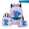 Producto Nuevo Transfronterizo 3D: Set de Tres Piezas para Estudiante con Estampado de Dibujos Animados: Mochila, Lonchera y Estuche - Más Elegante Que Nunca