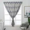 Cortinas Pequenas Blackout Minimalistas Geométricas com Fita Mágica Adesivos de Letras, Prontas, Sem Furo, Cortinas de Exportação, Novo Produto Temu Dropshipping