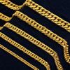 Oro de Arena Vietnamita Hebilla de Suerte Dorada Engrosada Collar de Jefe Mismo Estilo Tienda de Oro Collar Dominante para Hombre Oro de Imitación Joyería para Transmisión en Vivo